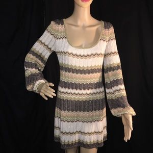 Vintage “Bebe” Balloon Long Sleeve Dress